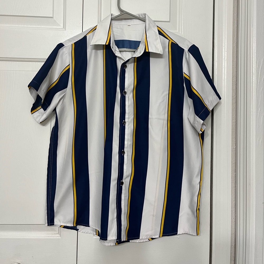 Men’s Striped Button Down- Size: M